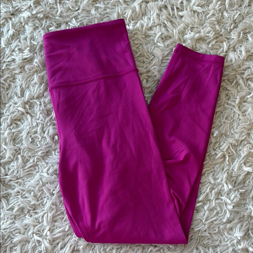 Athleta Pink Ultra High Rise Elation 7/8 Tights Leggings